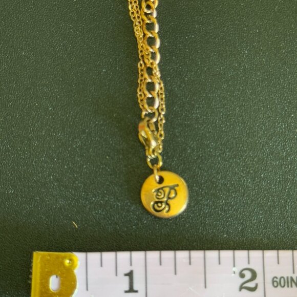 Plunder Designs “BRAVE” Gold Disc Necklace - Picture 4 of 4